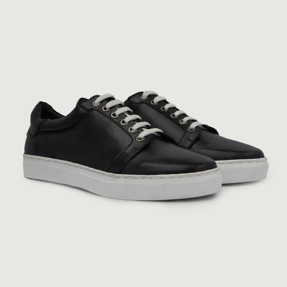 Carter Runn Μαύρο Δερμάτινα sneakers Ανδρικό For Men σε μαύρο γνήσιο δέρμα μόσχου - Πλαϊνή όψη | Αγορά online