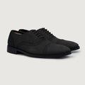 Greyson Brogues Oxford Μαύρο Nubuck Δερμάτινα παπούτσια Ανδρικό