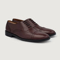 Greyson Brogues Oxford Μπορντό Δερμάτινα παπούτσια Ανδρικό