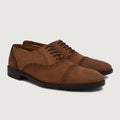 Greyson Brogues Oxford Oil Pull-up Καφέ Δερμάτινα παπούτσια Ανδρικό