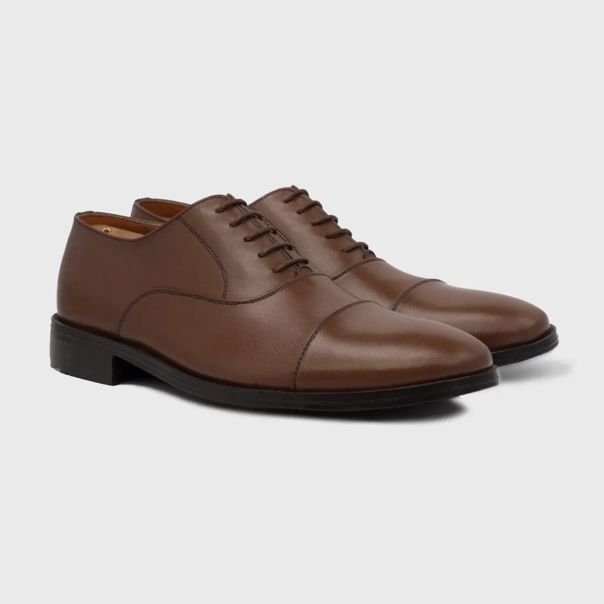 Professor Oxford Καφέ Δερμάτινα παπούτσια Ανδρικό For Men in Brown Full-Grain Leather - Πλαϊνή όψη | Αγορά online