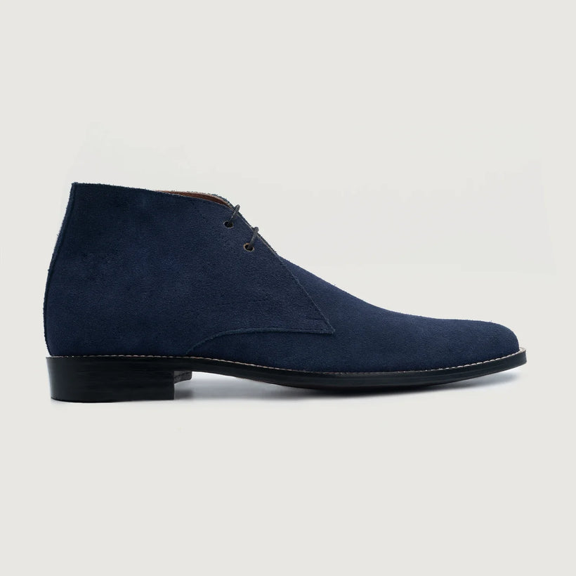 Corry Chukka Midnight Blue Suede Leather Boots Ανδρικό