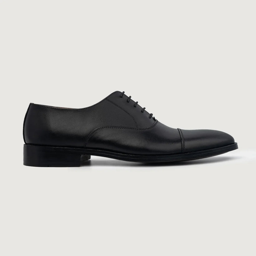Professor Oxford Μαύρο Leather Shoes Ανδρικό