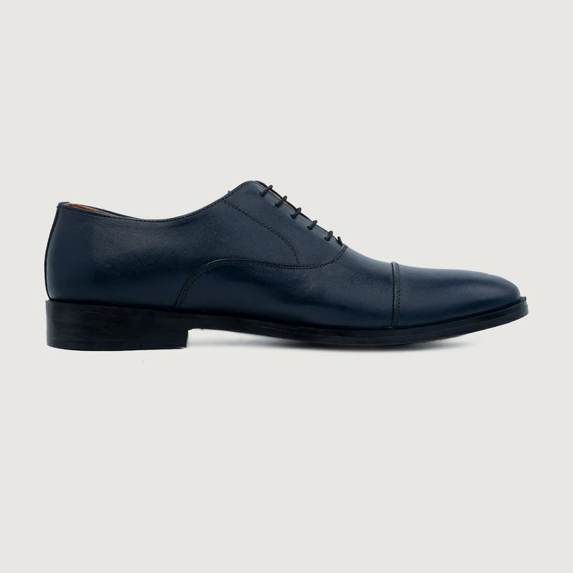 Professor Oxford Midnight Blue Leather Shoes Ανδρικό