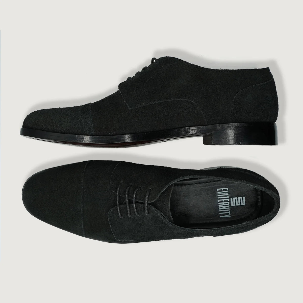 Attorney Derby Μαύρο Suede Δερμάτινα παπούτσια Ανδρικό For Men - Ενισχυμένη φτέρνα & διπλές ραφές ακριβείας