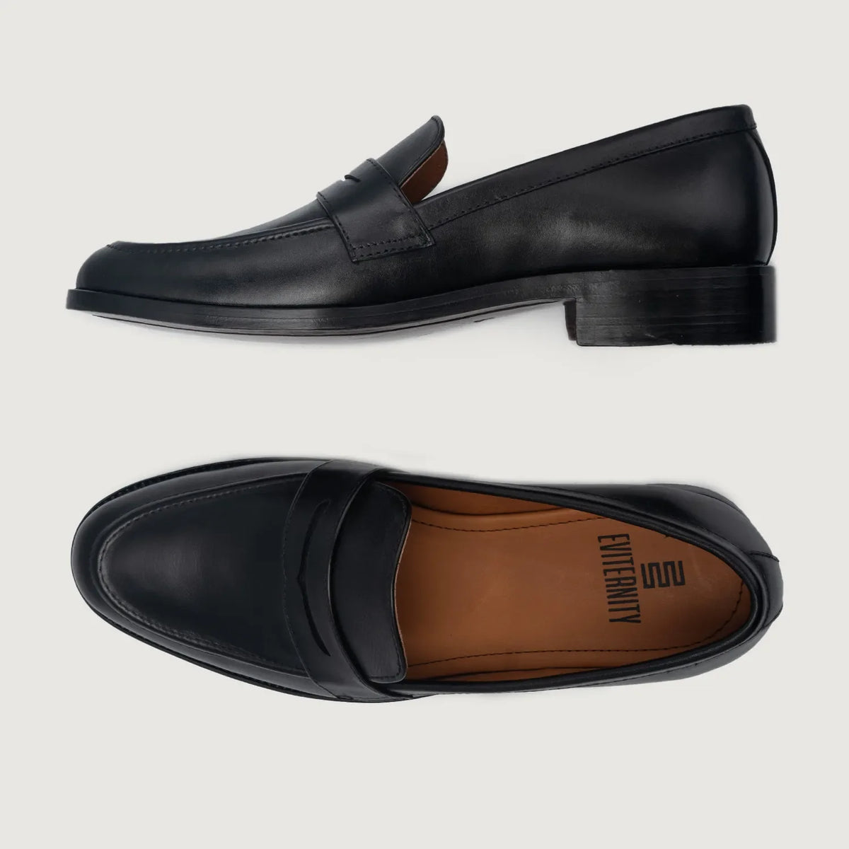 Baxton Μαύρο Δερμάτινα μοκασίνια Ανδρικό For Men - Ενισχυμένη φτέρνα & διπλές ραφές ακριβείας