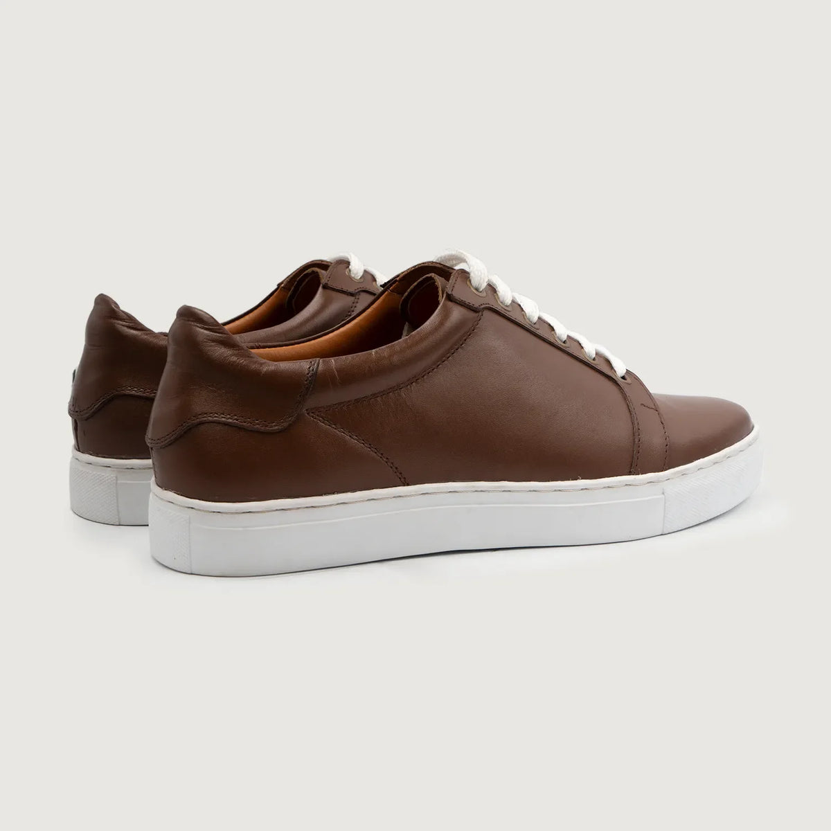 Carter Runn Καφέ Δερμάτινα sneakers Ανδρικό For Men - Ενισχυμένη φτέρνα & διπλές ραφές ακριβείας