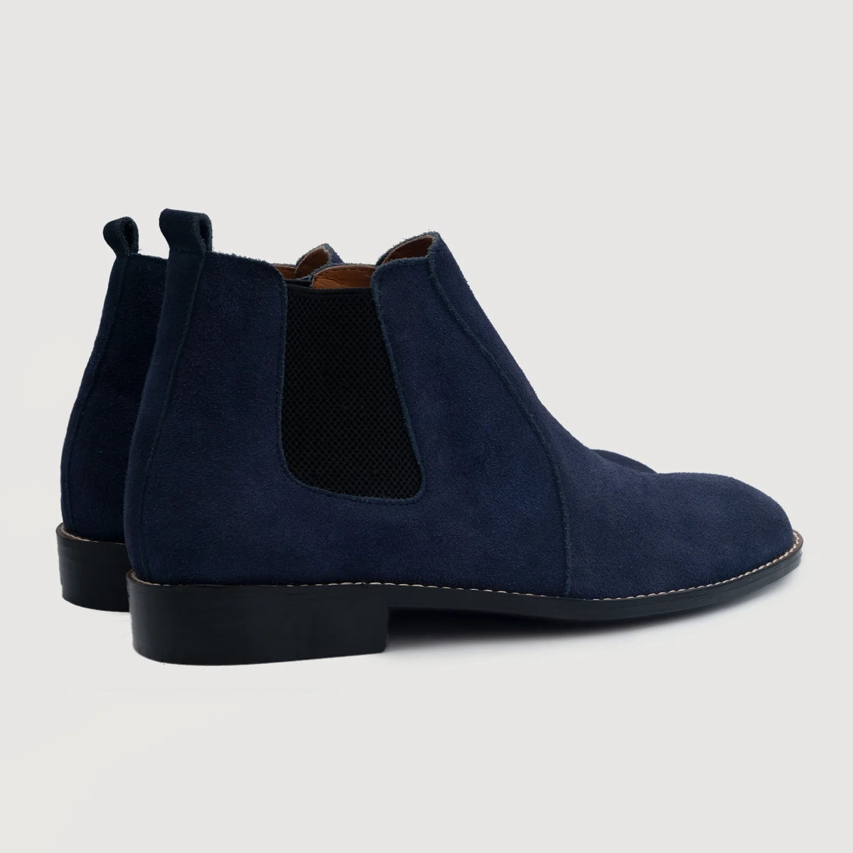 Clarkson Chelsea Midnight Μπλε Suede Δερμάτινα μποτάκια Ανδρικό For Men - Ενισχυμένη φτέρνα & διπλές ραφές ακριβείας