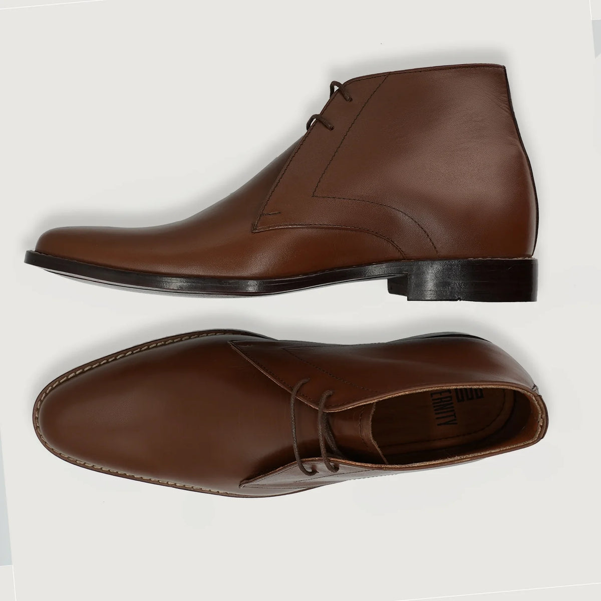 Corry Chukka Καφέ Δερμάτινα μποτάκια Ανδρικό For Men - Ενισχυμένη φτέρνα & διπλές ραφές ακριβείας