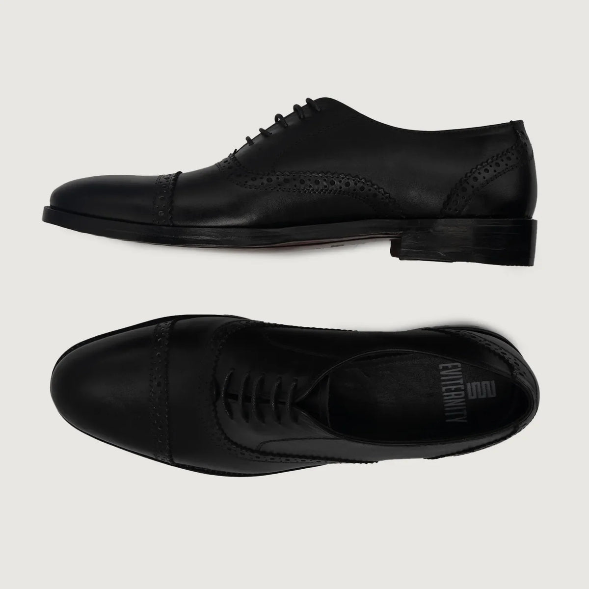 Greyson Brogues Oxford Μαύρο Δερμάτινα παπούτσια Ανδρικό For Men - Ενισχυμένη φτέρνα & διπλές ραφές ακριβείας