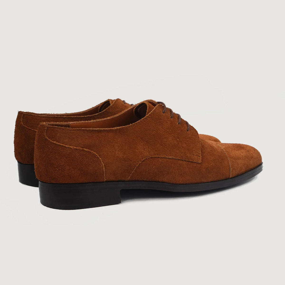 High-Traction Rubber Outsole & Lug Tread Pattern on Attorney Derby Καφέ Suede Δερμάτινα παπούτσια Ανδρικό For Men