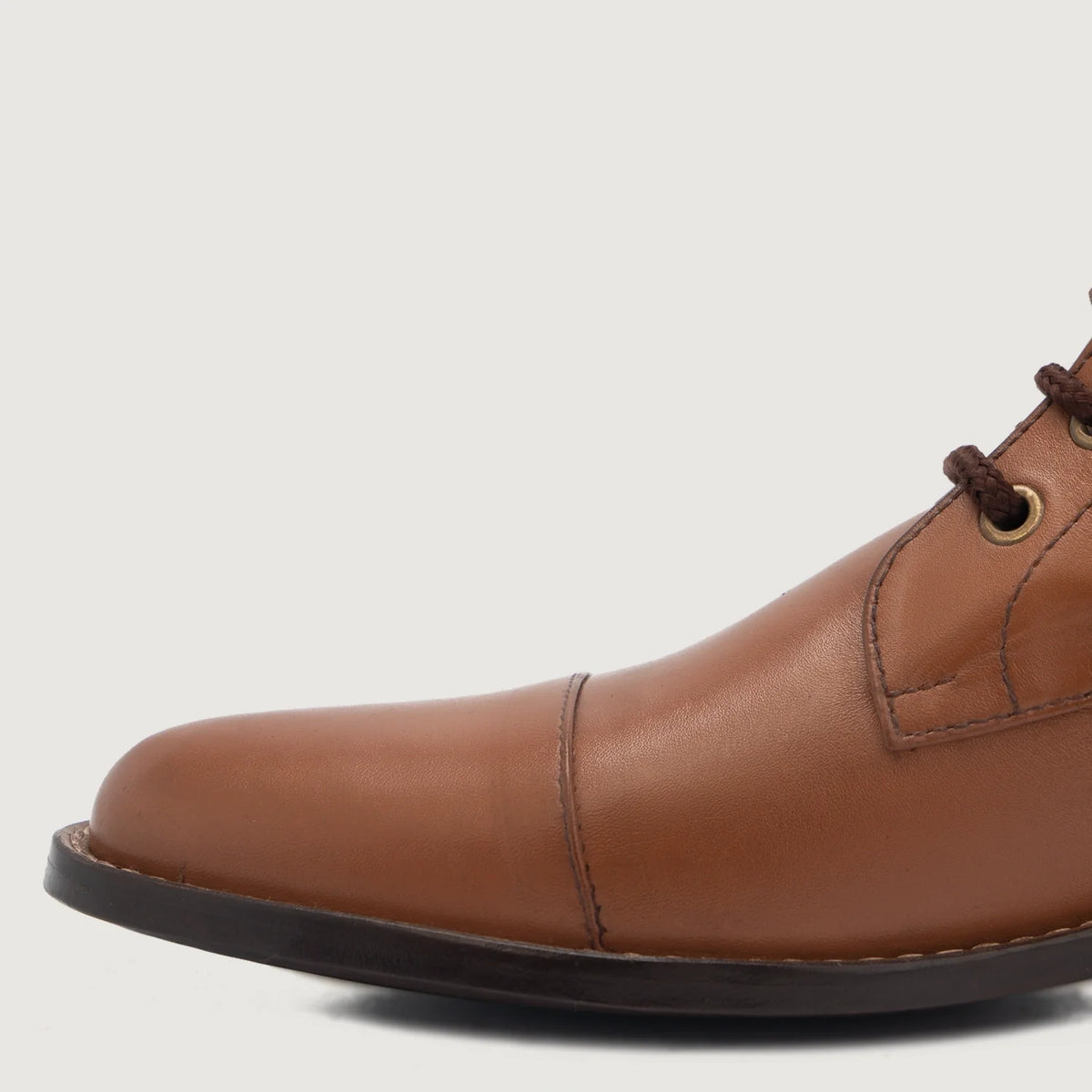 High-Traction Rubber Outsole & Lug Tread Pattern on Knight Derby Ταμπά Δερμάτινα μποτάκια Ανδρικό For Men