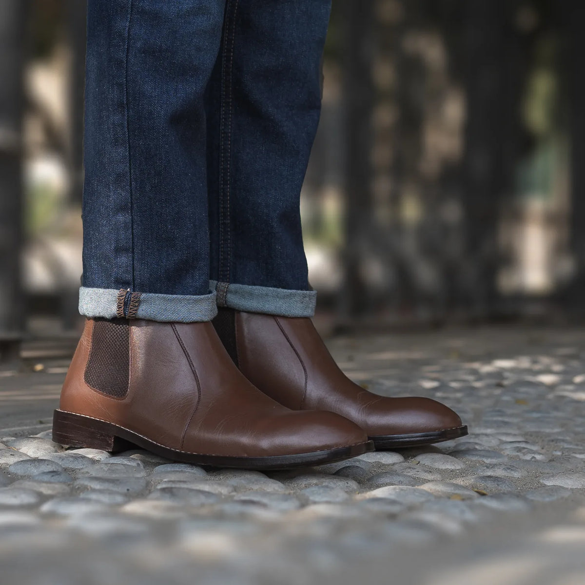 Orlaven Clarkson Chelsea Καφέ Δερμάτινα μποτάκια Ανδρικό footwear image 9
