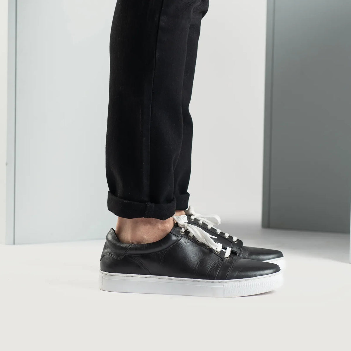 Orlaven Carter Runn Μαύρο Δερμάτινα sneakers Ανδρικό footwear image 9