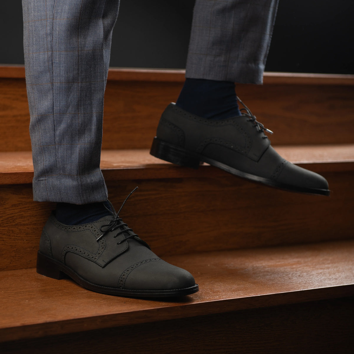 Orlaven Dirk Brogues Derby Μαύρο Nubuck Δερμάτινα παπούτσια Ανδρικό footwear image 9