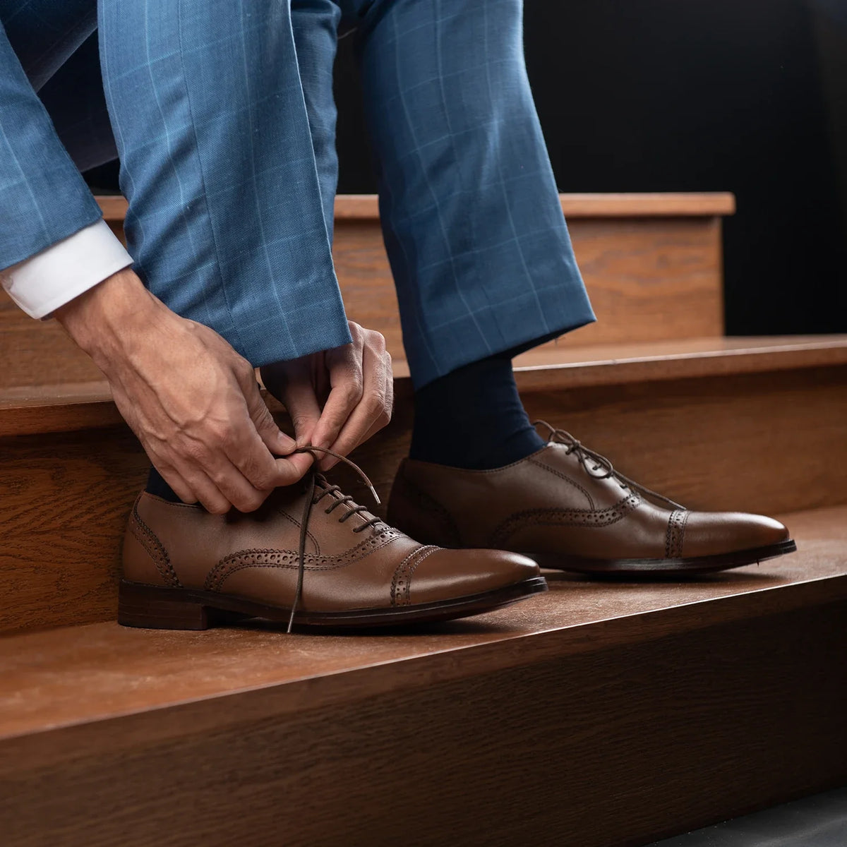 Orlaven Greyson Brogues Oxford Καφέ Δερμάτινα παπούτσια Ανδρικό footwear image 10