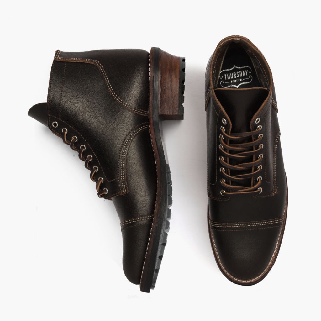 Vanguard Waxed Cacao Δερμάτινα μποτάκια Ανδρικό For Men - Ενισχυμένη φτέρνα & διπλές ραφές ακριβείας