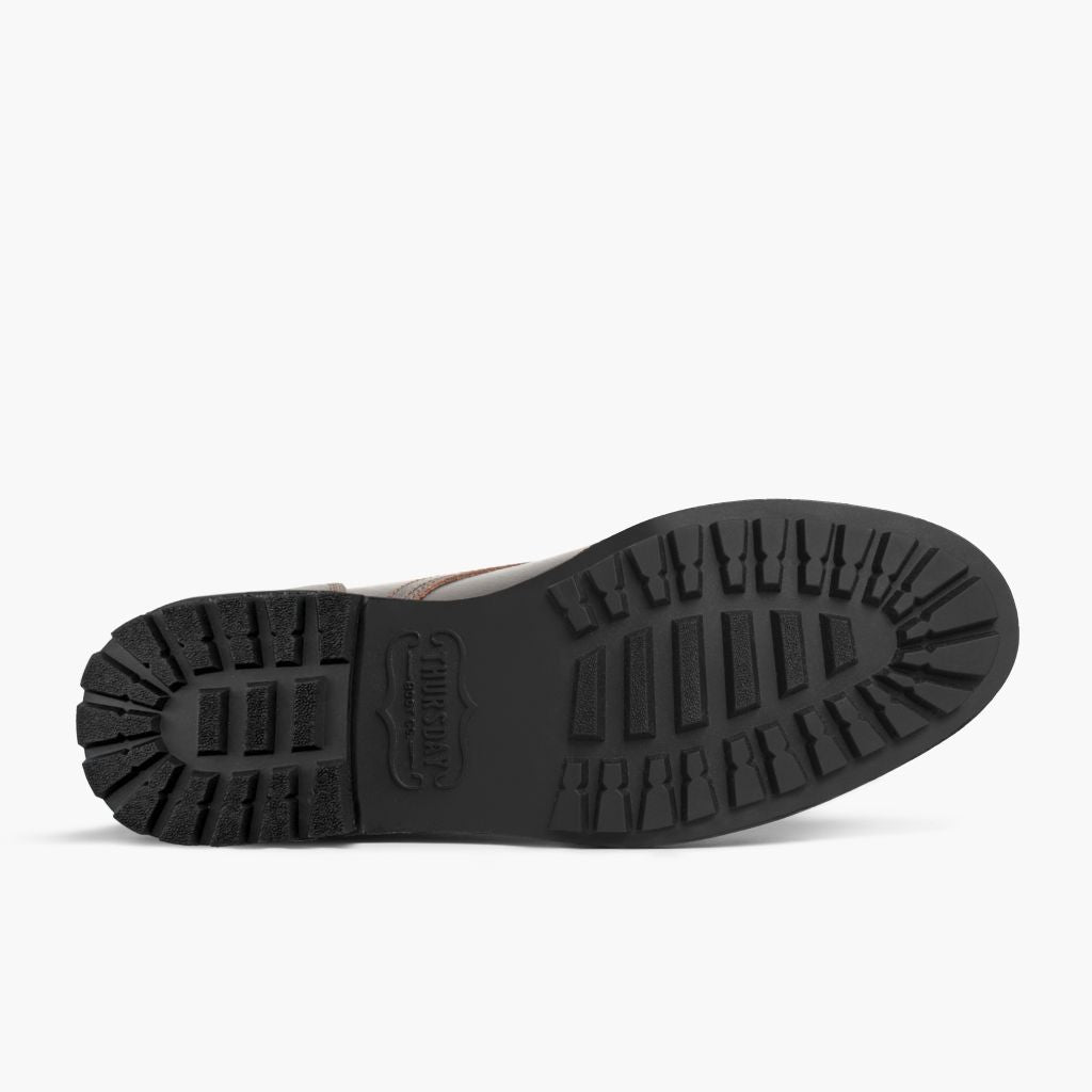 High-Traction Rubber Outsole & Lug Tread Pattern on Vanguard Waxed Cacao Δερμάτινα μποτάκια Ανδρικό For Men