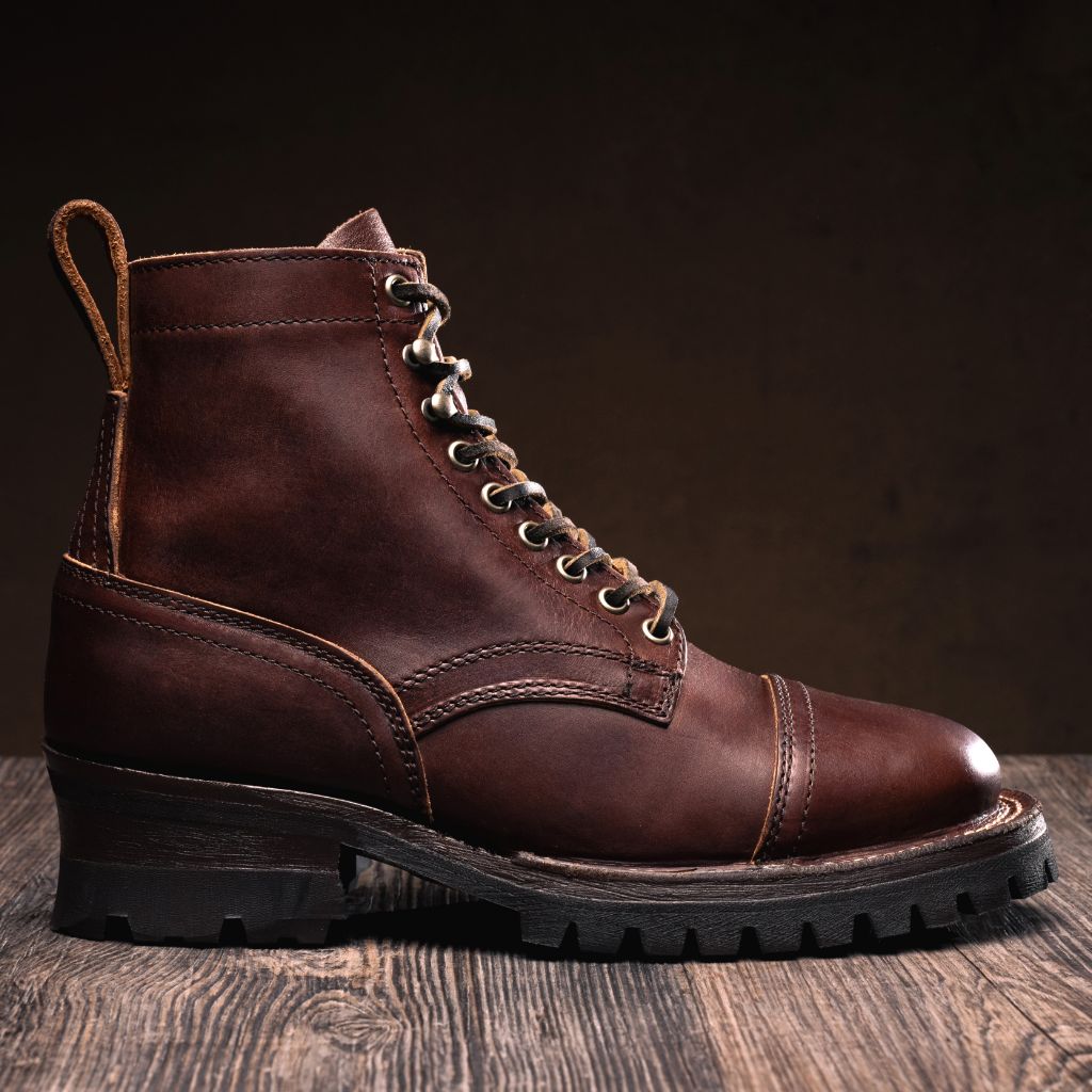 Classic Full-Grain leather Boots - Κατασκευή ραφής Goodyear & λεπτομέρεια μύτης παπουτσιού