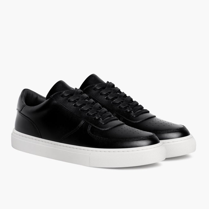 Court Μαύρο Leather Sneakers Γυναικείο
