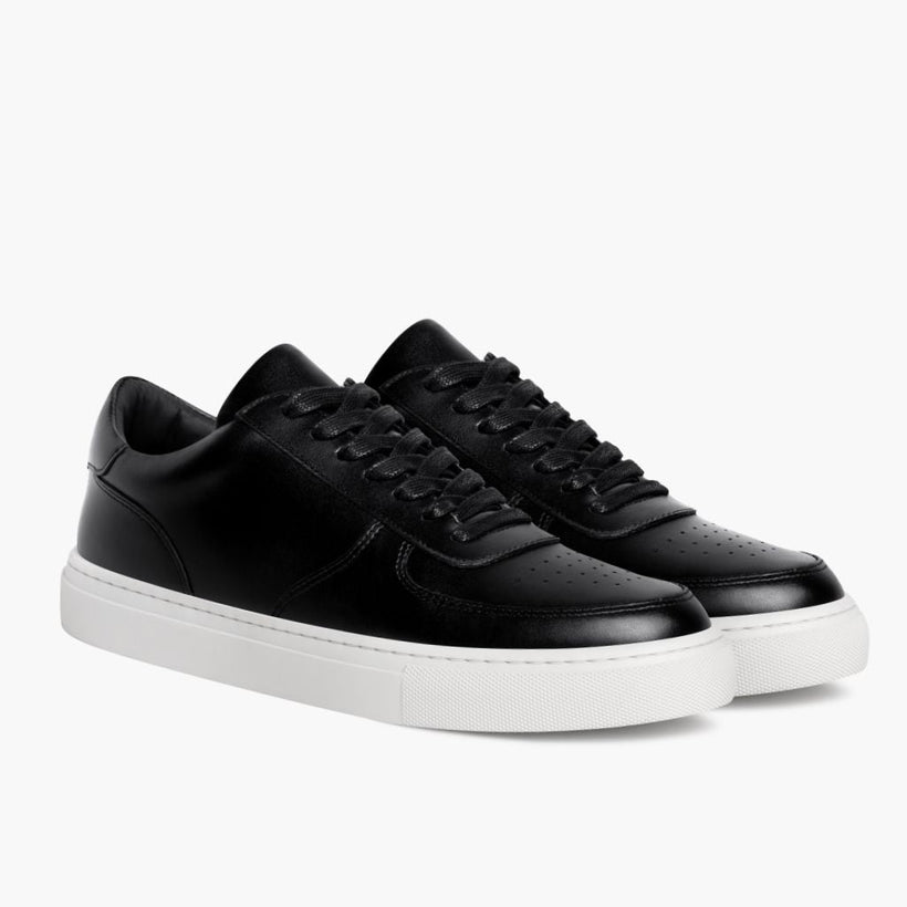 Court Μαύρο Leather Sneakers Ανδρικό