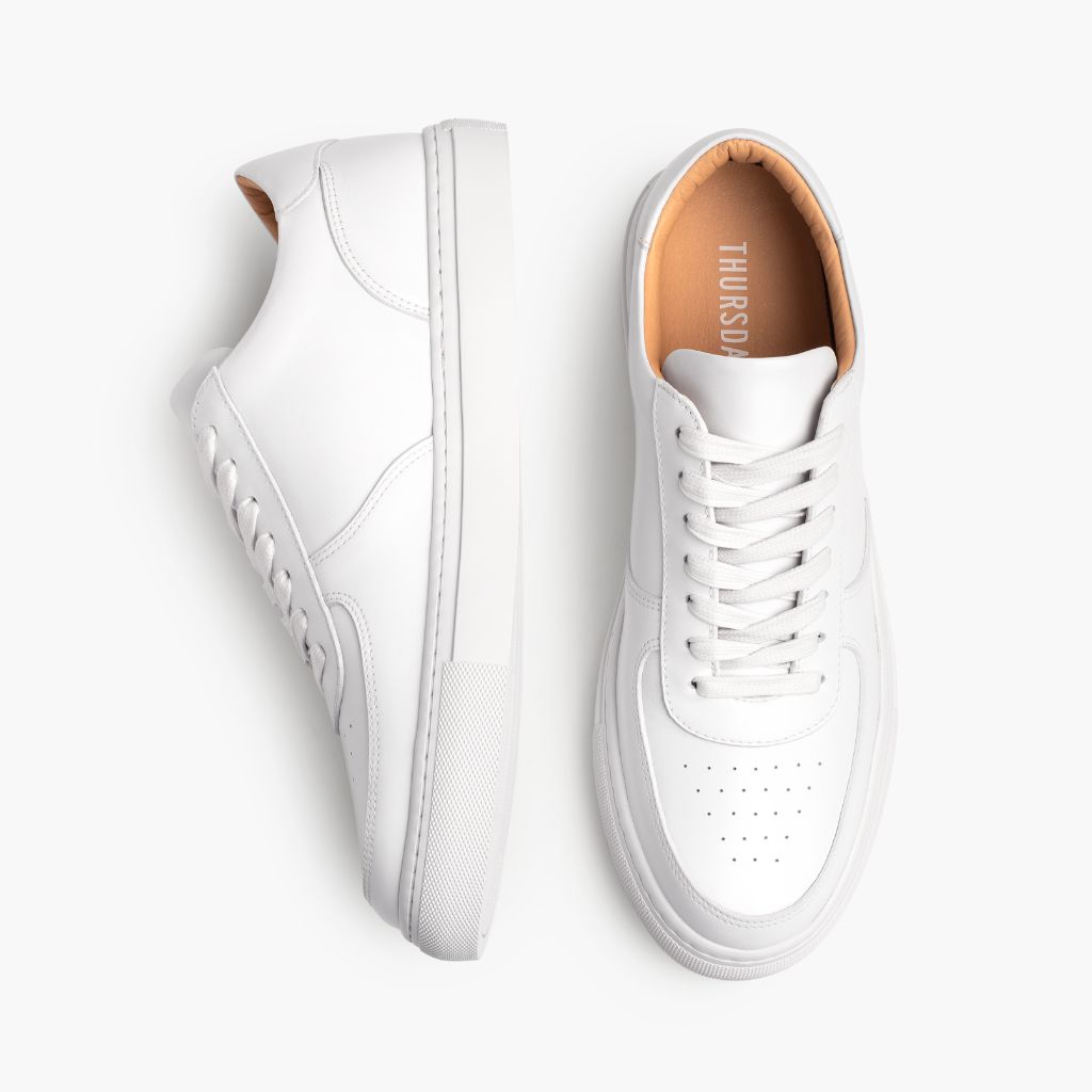 Court White Δερμάτινα sneakers Ανδρικό - Ενισχυμένη φτέρνα & διπλές ραφές ακριβείας