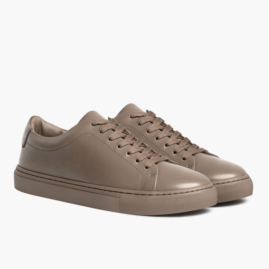 Encore Taupe Δερμάτινα sneakers Ανδρικό in Classic Full-Grain Leather - Πλαϊνή όψη | Αγορά online