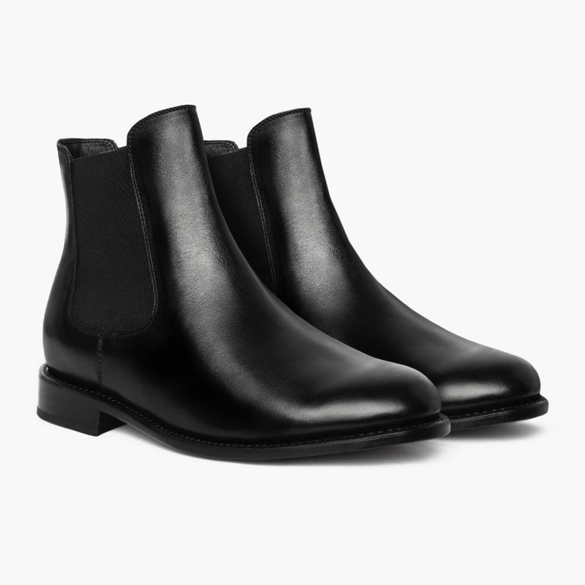 Cavalier Μαύρο Leather Boots Ανδρικό