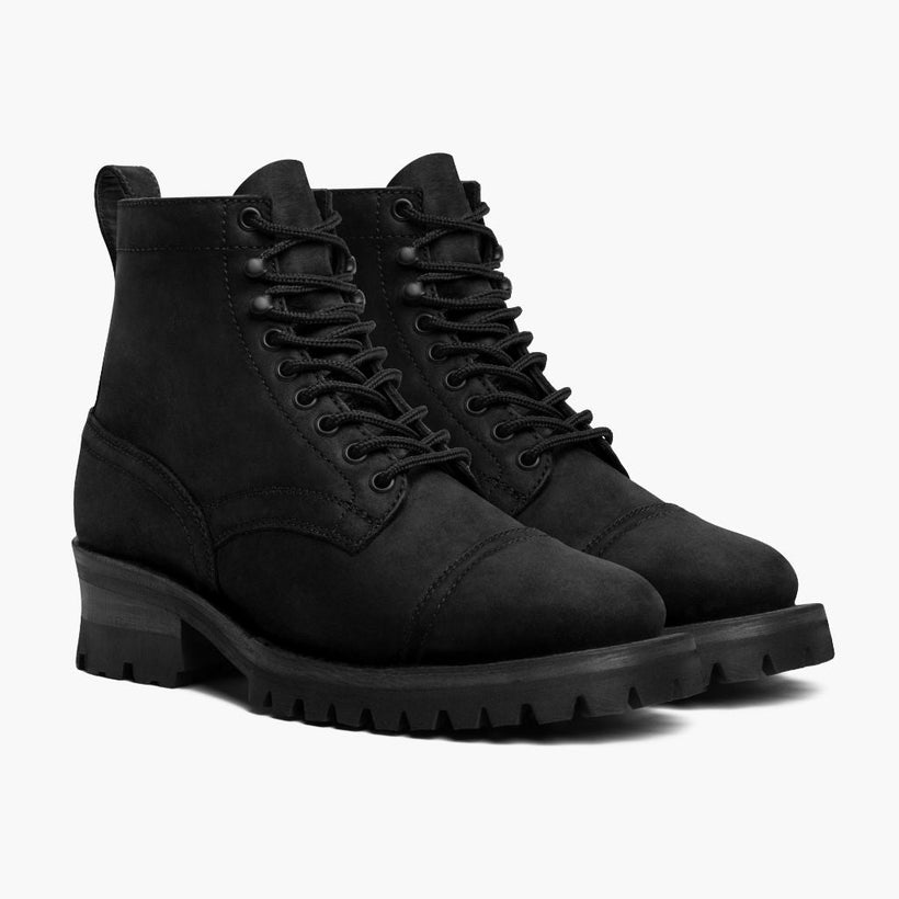 Challenger Μαύρο Matte Leather Boots Ανδρικό