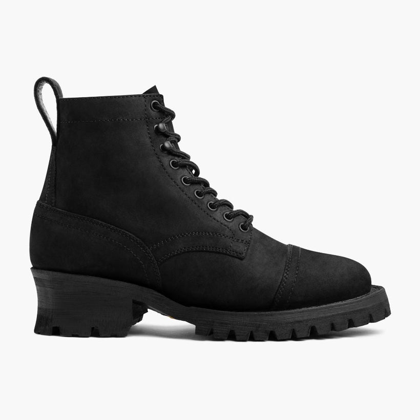 Challenger Μαύρο Matte Leather Boots Ανδρικό