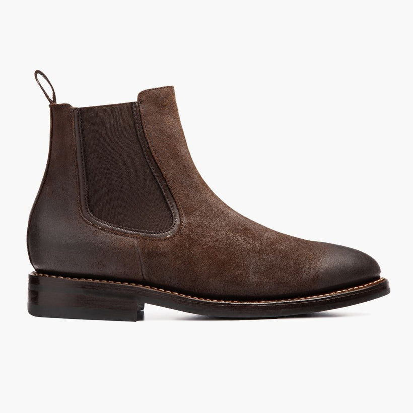 Duke Chocolate Suede Leather Boots Ανδρικό
