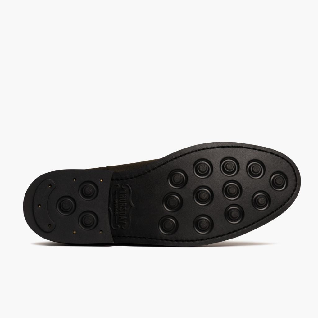 High-Traction Rubber Outsole & Lug Tread Pattern on Duke Dark Olive Suede Δερμάτινα μποτάκια Ανδρικό