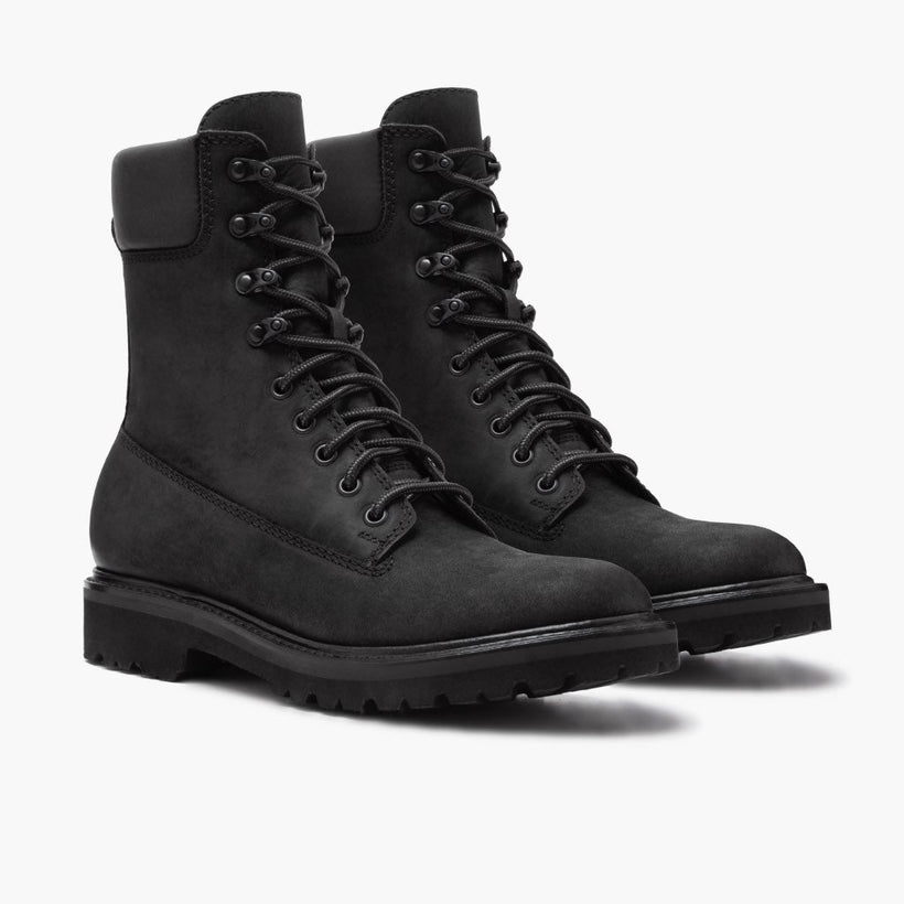 Explorer Μαύρο Matte Leather Boots Ανδρικό