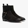 Harness Μαύρο Suede Δερμάτινα μποτάκια Ανδρικό