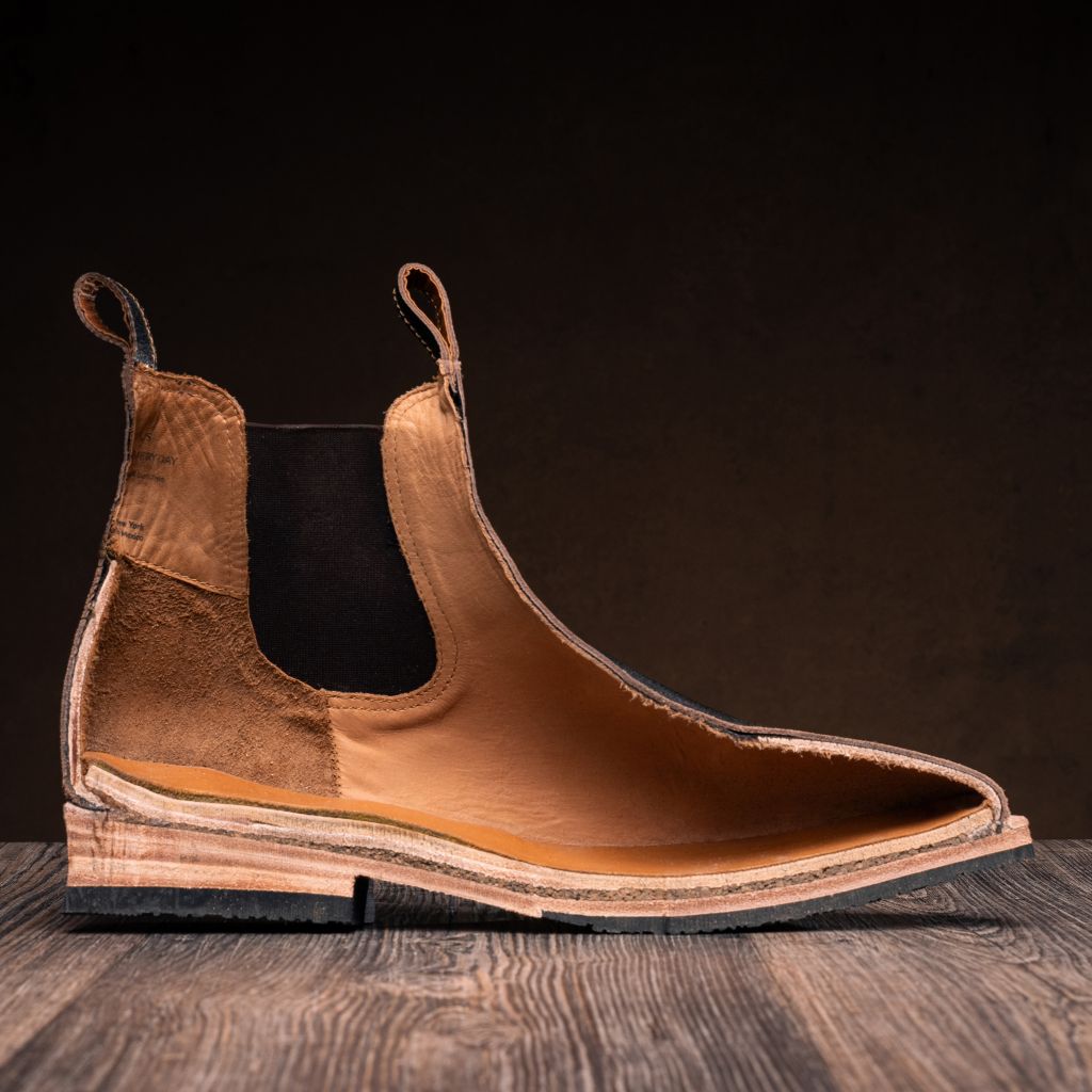 High-Traction Rubber Outsole & Lug Tread Pattern on Journeyman Snuff Reverse Δερμάτινα μποτάκια Ανδρικό
