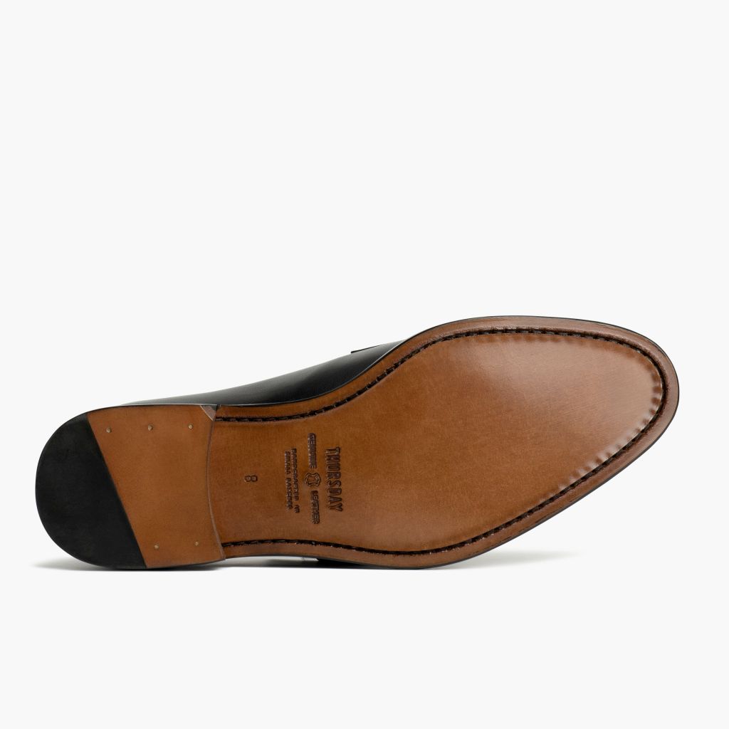 High-Traction Rubber Outsole & Lug Tread Pattern on Lincoln Μαύρο Δερμάτινα sneakers Ανδρικό