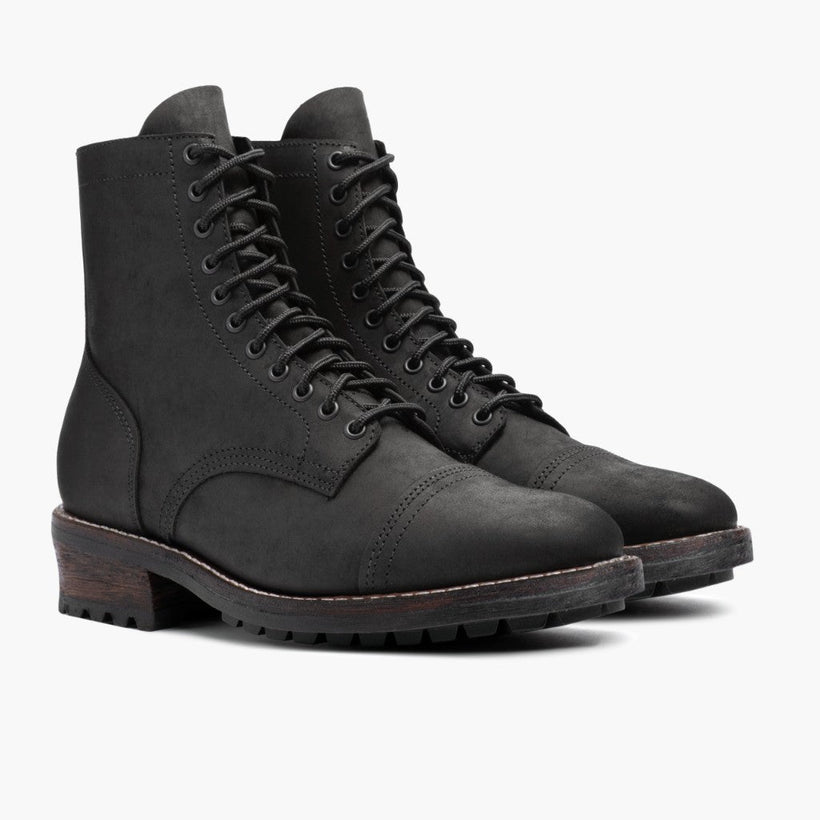 Logger Μαύρο Matte Δερμάτινα μποτάκια Ανδρικό