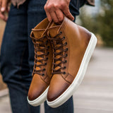 Styled On-Foot Perspective Demonstrating Ankle Fit & Silhouette on Model