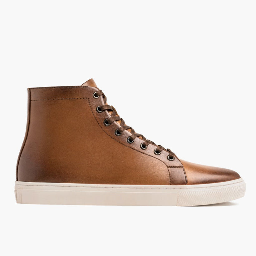 Premier High Top Toffee Leather Sneakers Ανδρικό