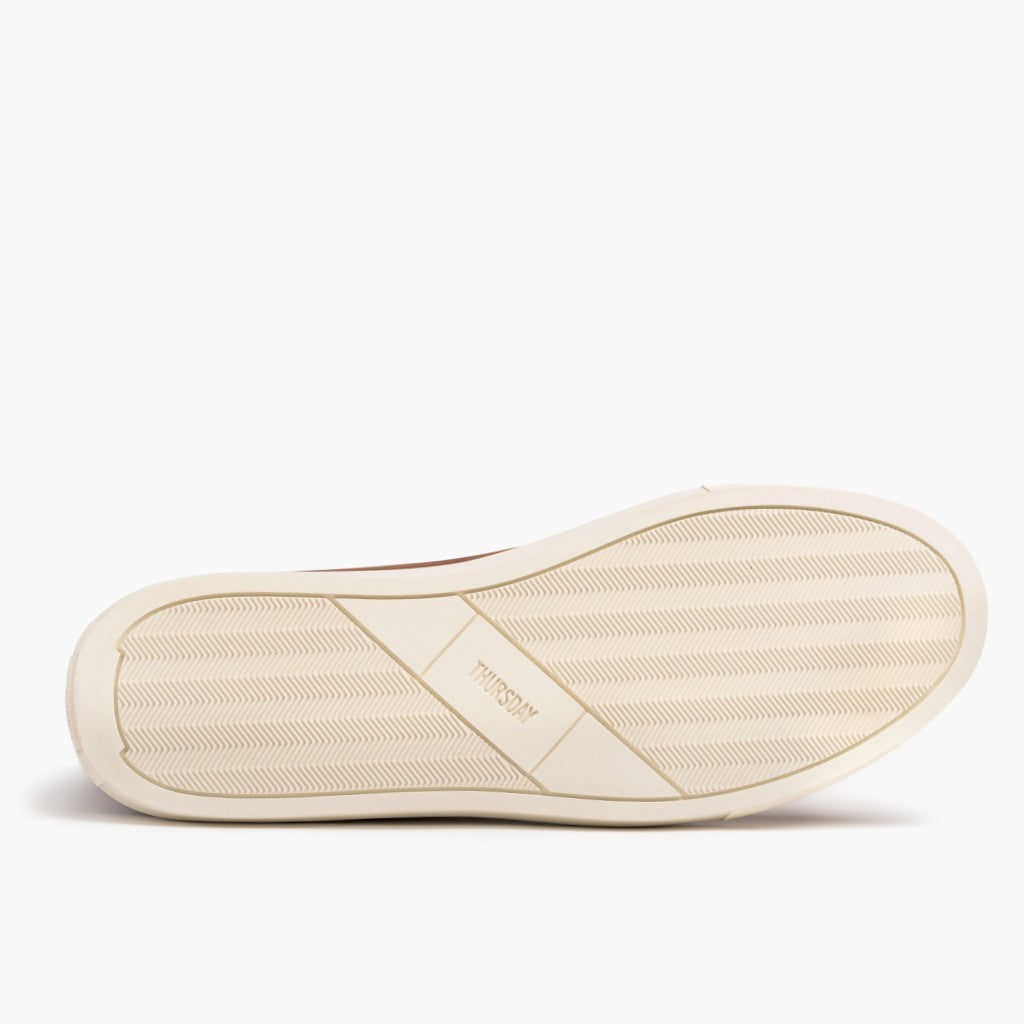 High-Traction Rubber Outsole & Lug Tread Pattern on Premier High Top Toffee Δερμάτινα sneakers Ανδρικό For Men