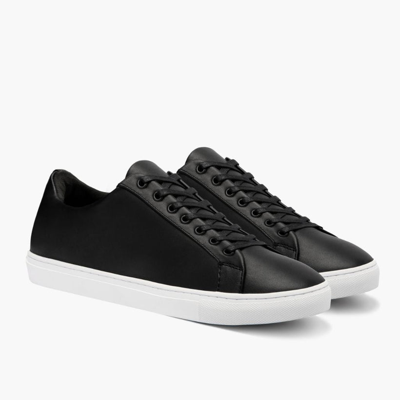 Premier Low Top Μαύρο Leather Sneakers Ανδρικό
