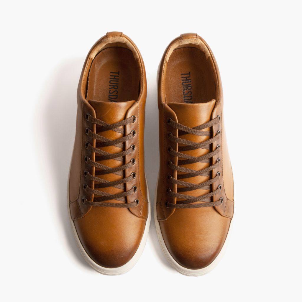 Premier Low Top Toffee Δερμάτινα sneakers Ανδρικό For Men - Ενισχυμένη φτέρνα & διπλές ραφές ακριβείας