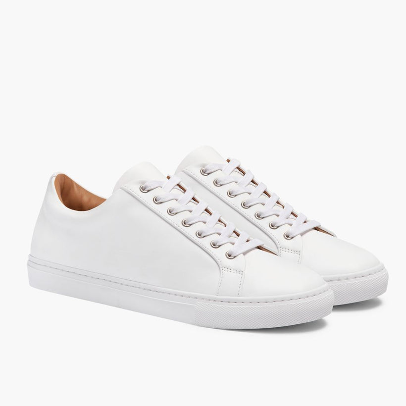 Premier Low Top White Leather Sneakers Ανδρικό