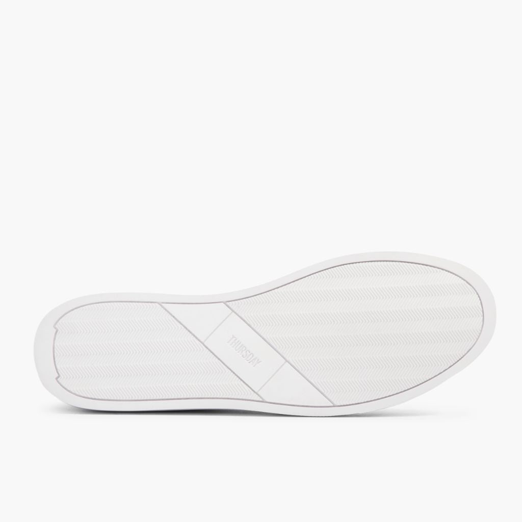 High-Traction Rubber Outsole & Lug Tread Pattern on Premier Low Top White Δερμάτινα sneakers Ανδρικό For Men