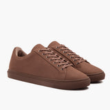 Premier Low Top Pebble Leather Sneakers For Men in Classic Full-Grain Leather - Lateral Side Profile View | Buy Online