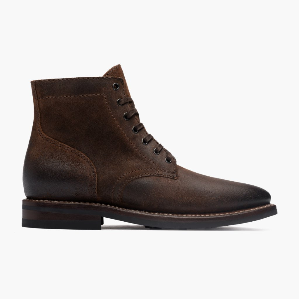Mocha Full-Grain leather Boots - Κατασκευή ραφής Goodyear & λεπτομέρεια μύτης παπουτσιού