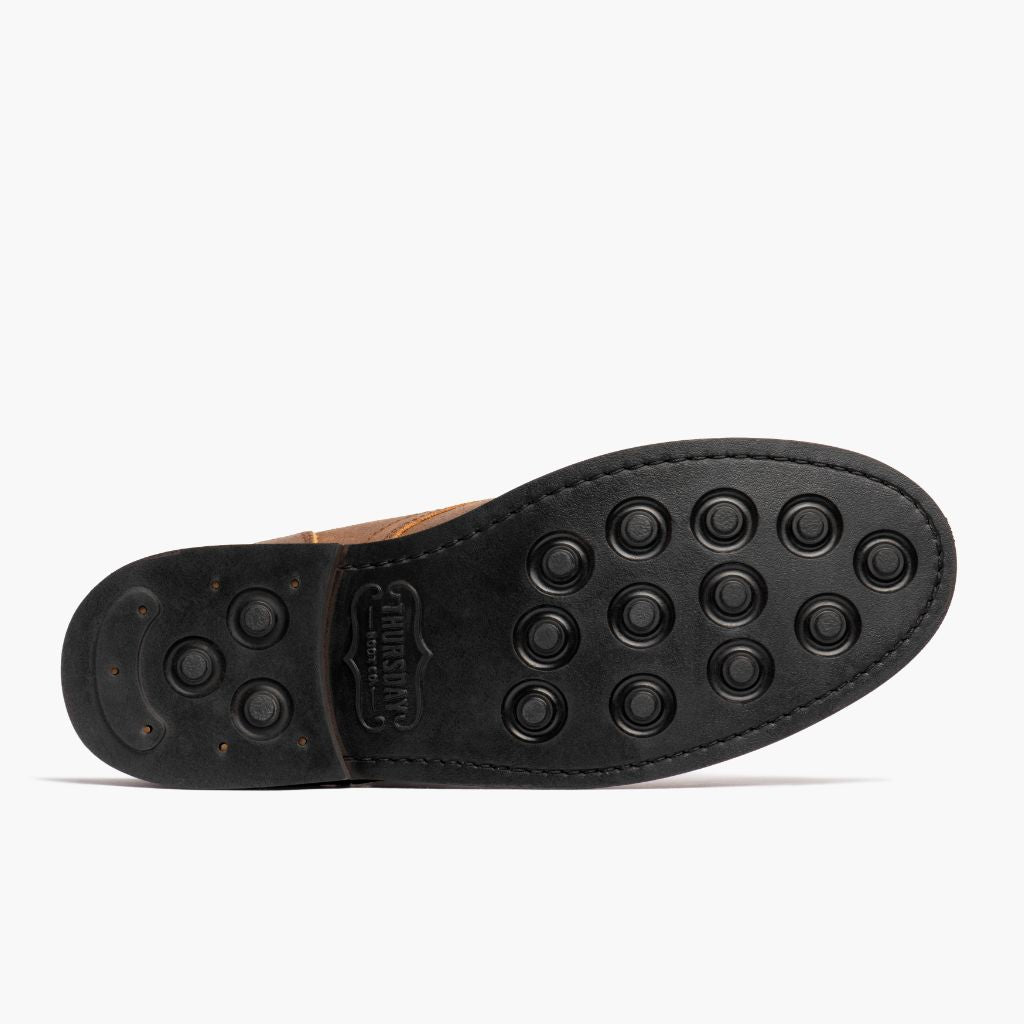 High-Traction Rubber Outsole & Lug Tread Pattern on President Safari Δερμάτινα μποτάκια Ανδρικό For Men