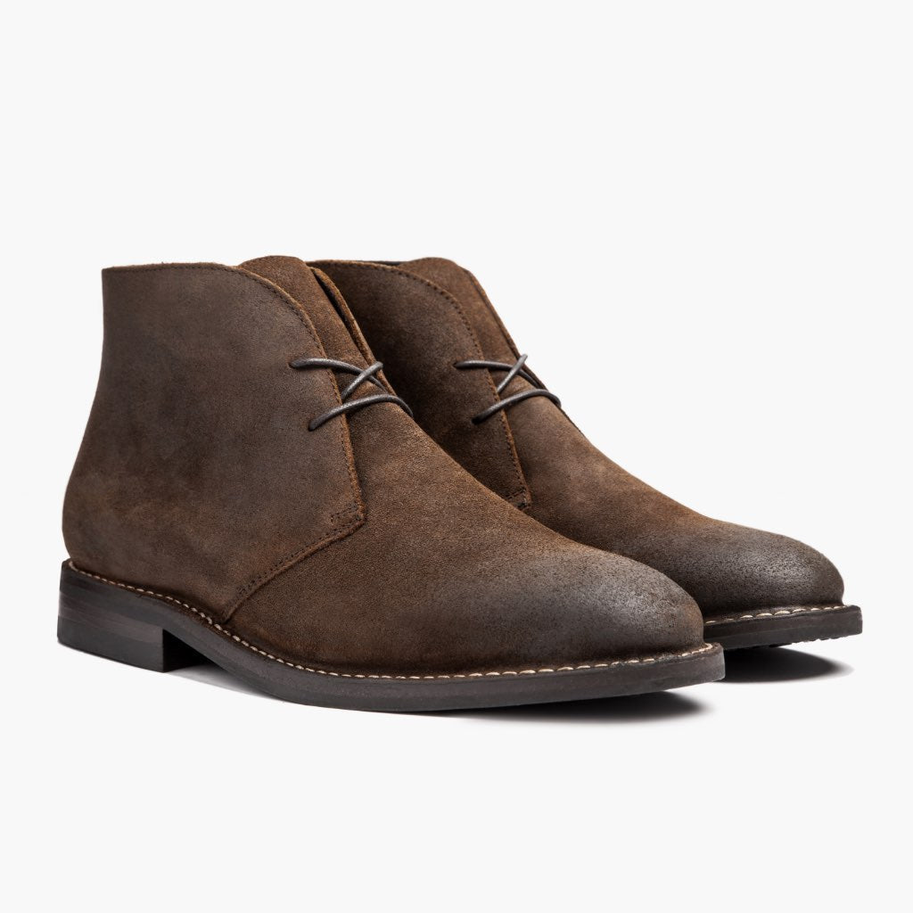 Scout Mocha Δερμάτινα μποτάκια Ανδρικό For Men in Mocha Full-Grain Leather - Πλαϊνή όψη | Αγορά online