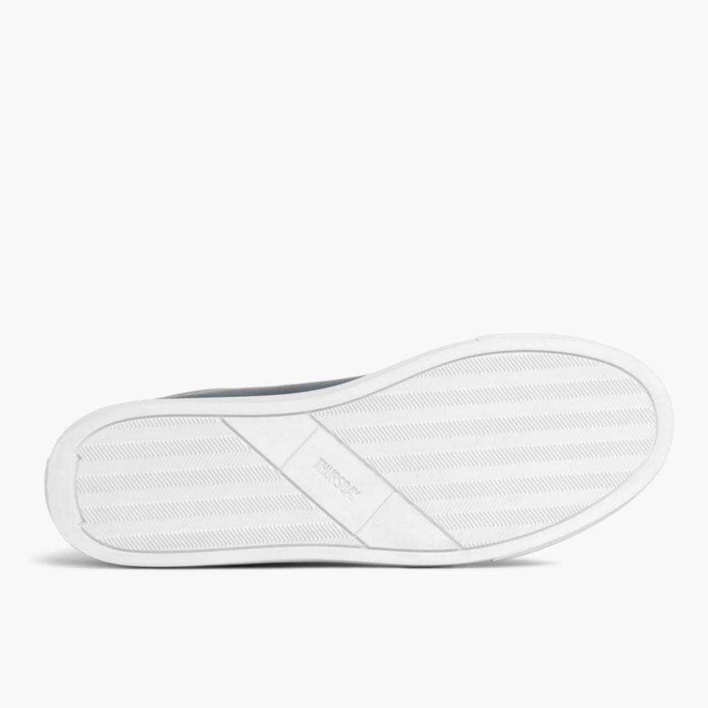 High-Traction Rubber Outsole & Lug Tread Pattern on Premier Low Top Deep Μπλε Δερμάτινα sneakers Ανδρικό For Men