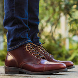 Authentic Full-Grain Leather Grain Depth & Pull-Up Patina Texture Detail